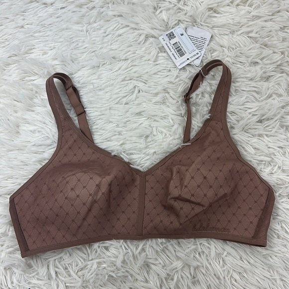 NWT Lululemon Like Nothing Bra *Lace Dusty Bronze / Misty Shell - Picture 1 of 6